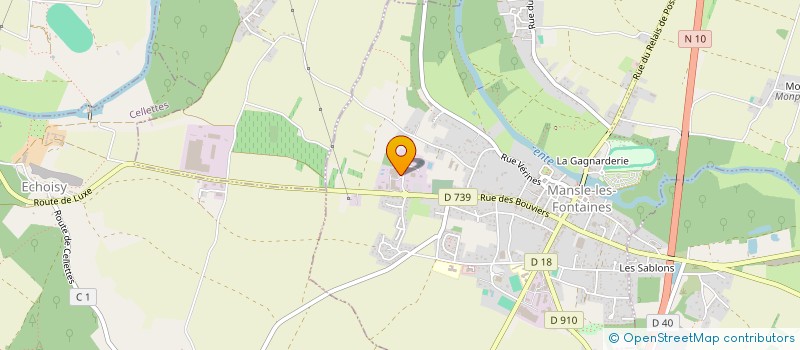 localisation de l'entreprise CARROSSERIE MANSLOISE à MANSLE-LES-FONTAINES