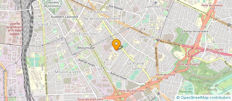 localisation de l'entreprise CARROSSERIE MARCELLIN  LYON