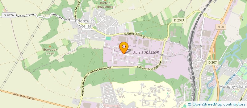 localisation de l'entreprise CARROSSERIE MARIE  ETAMPES