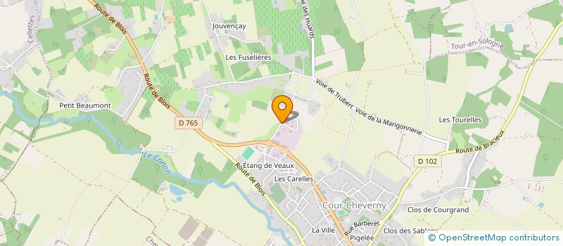 localisation de l'entreprise CARROSSERIE MARTINS à COUR-CHEVERNY