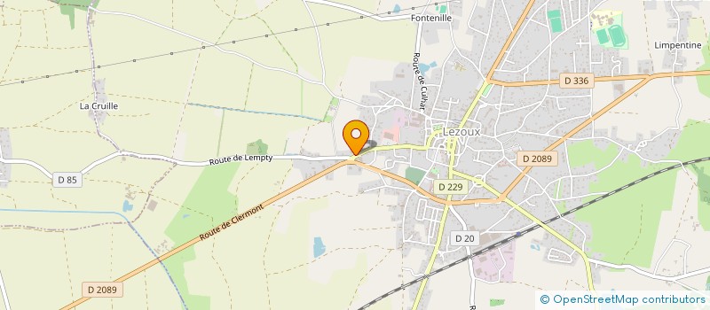 localisation de l'entreprise CARROSSERIE MASSE à LEZOUX