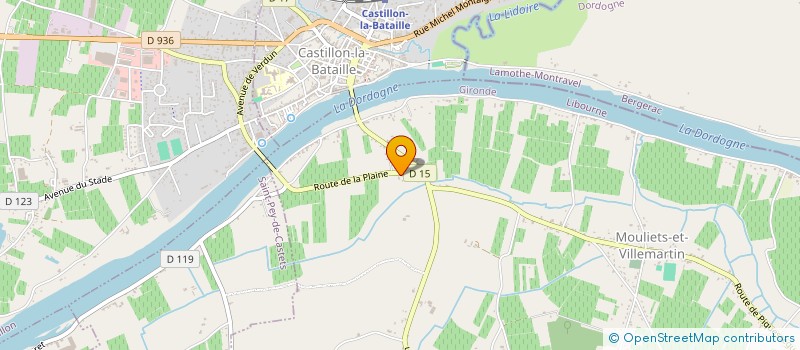 localisation de l'entreprise CARROSSERIE MB 33  MOULIETS-ET-VILLEMARTIN