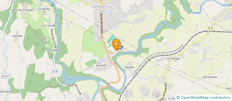 localisation de l'entreprise CARROSSERIE MECANIQUE DES ALPES  VALLIERES-SUR-FIER