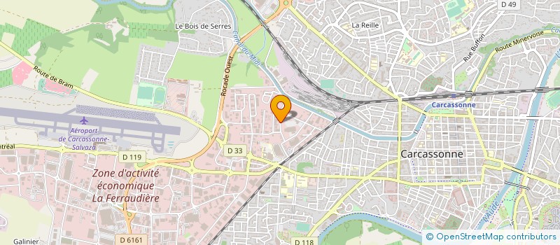 localisation de l'entreprise CARROSSERIE MECANIQUE DU MIDI  CARCASSONNE