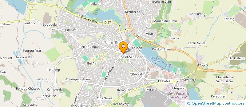 localisation de l'entreprise CARROSSERIE MENEUR à SAINT-RENAN