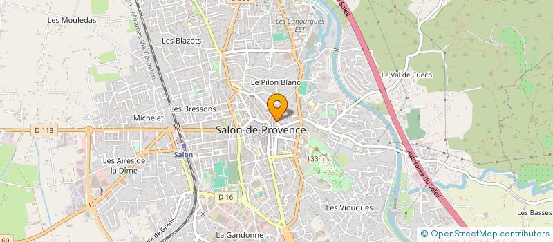 localisation de l'entreprise CARROSSERIE MICHEL à SALON-DE-PROVENCE