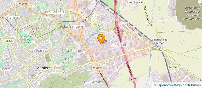 localisation de l'entreprise CARROSSERIE MICHEL AUBIERE  AUBIERE