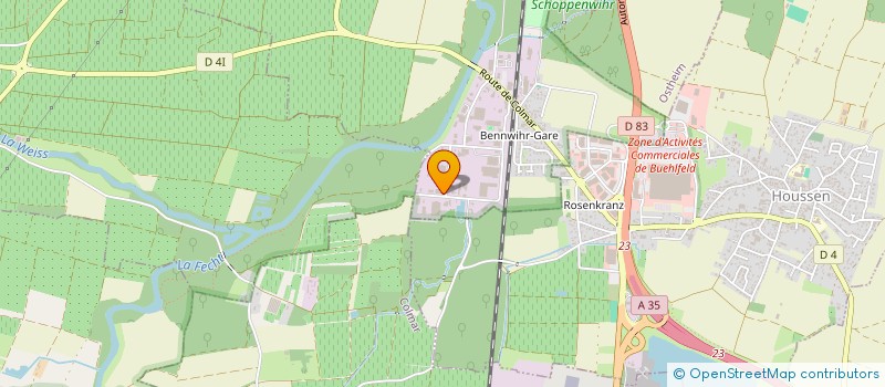 localisation de l'entreprise CARROSSERIE MKR  BENNWIHR