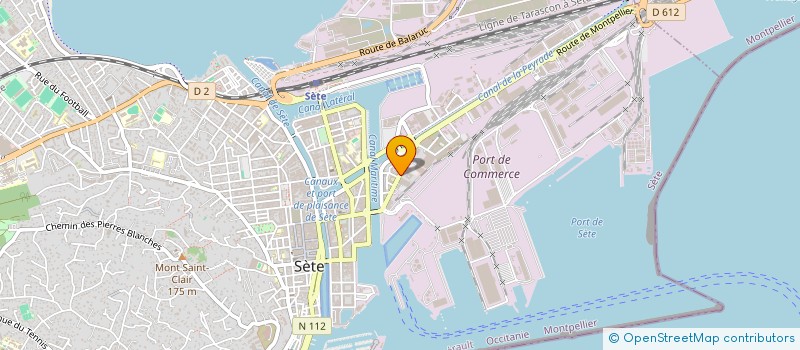 localisation de l'entreprise CARROSSERIE MODERNE à SETE