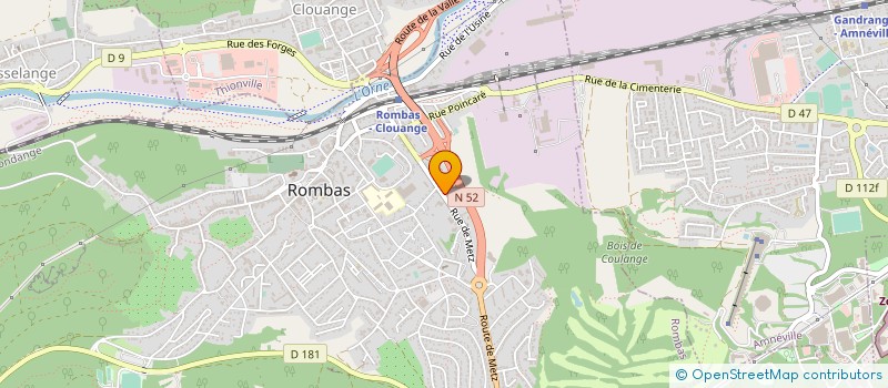 localisation de l'entreprise CARROSSERIE MODERNE CHEZ ROCCO à ROMBAS