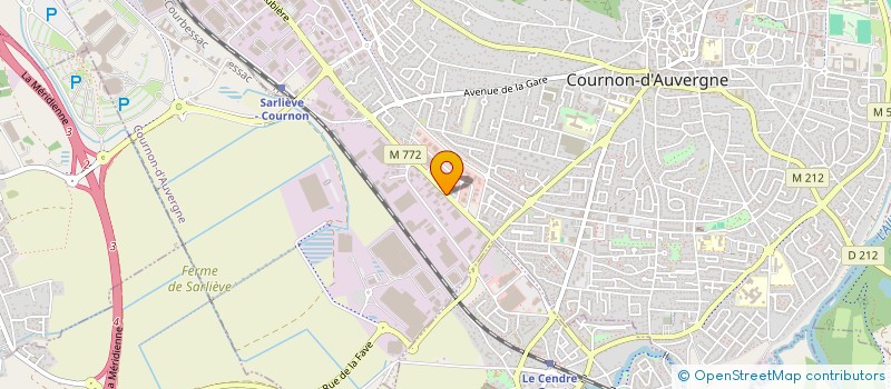 localisation de l'entreprise CARROSSERIE MONEYRON 2  COURNON-D'AUVERGNE