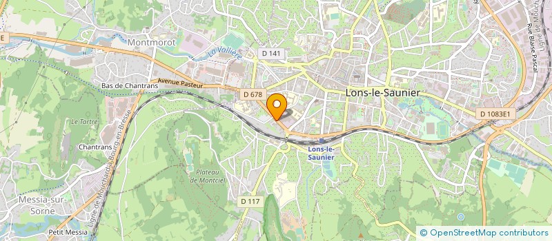 localisation de l'entreprise CARROSSERIE MONFRINI  LONS-LE-SAUNIER