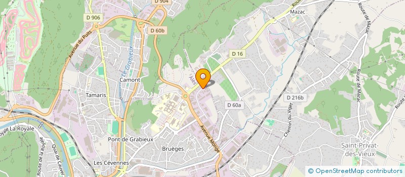 localisation de l'entreprise CARROSSERIE MONTE KLD  ALES