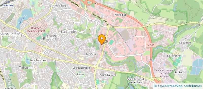 localisation de l'entreprise CARROSSERIE MORIO à VANNES