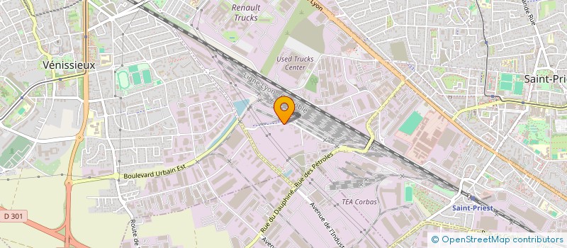 localisation de l'entreprise CARROSSERIE MRS  SAINT-PRIEST