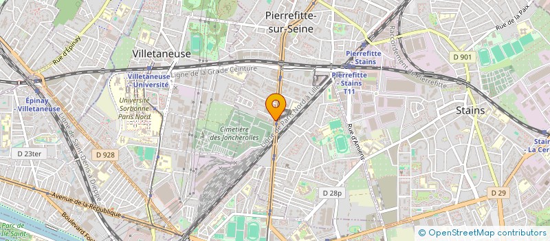 localisation de l'entreprise CARROSSERIE N1 à PIERREFITTE-SUR-SEINE
