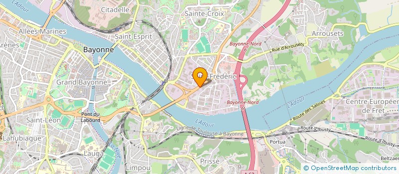 localisation de l'entreprise CARROSSERIE NEGOCE AUTO à BAYONNE