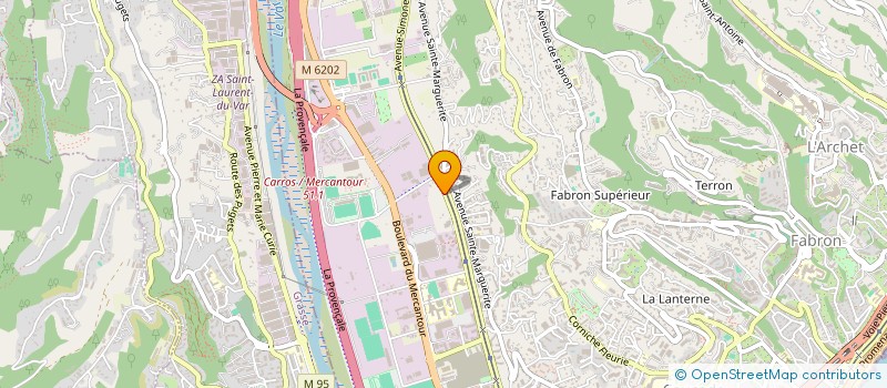 localisation de l'entreprise CARROSSERIE NICE OUEST  NICE