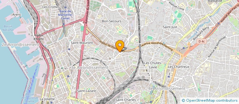 localisation de l'entreprise CARROSSERIE NOUNA  MARSEILLE