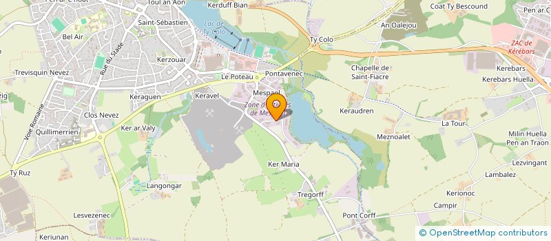 localisation de l'entreprise CARROSSERIE OLLIVIER à SAINT-RENAN