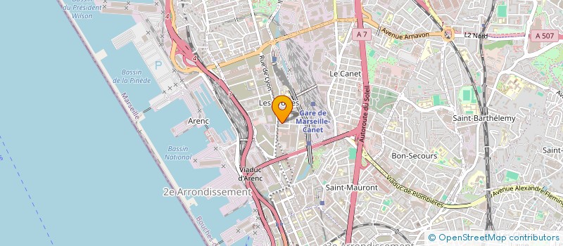 localisation de l'entreprise CARROSSERIE PATRICK à MARSEILLE