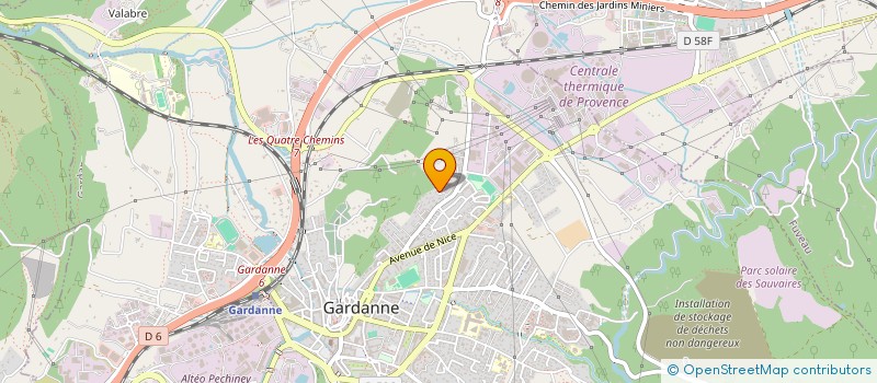 localisation de l'entreprise CARROSSERIE PAYANNET à GARDANNE