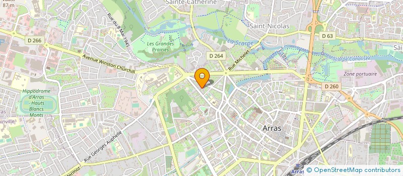 localisation de l'entreprise CARROSSERIE PAYEN à ARRAS