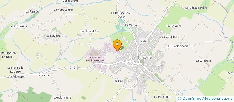 localisation de l'entreprise CARROSSERIE PEINTURE BORDAGE PELLETIER  ROCHETREJOUX