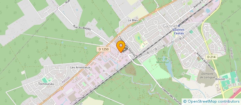 localisation de l'entreprise CARROSSERIE PEINTURE JC DONATE  CESTAS