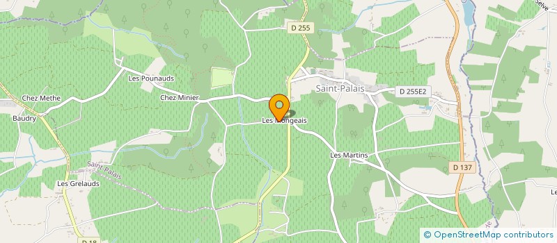 localisation de l'entreprise CARROSSERIE PEINTURE LAGOUARDE GREGORY  SAINT-PALAIS