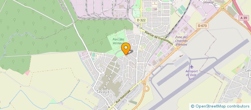 localisation de l'entreprise CARROSSERIE PERNET-PRALON  TAVAUX