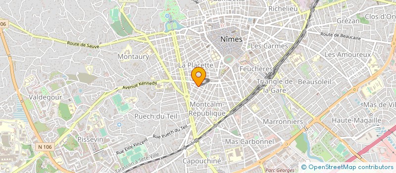localisation de l'entreprise CARROSSERIE PIC TURBAN à NIMES