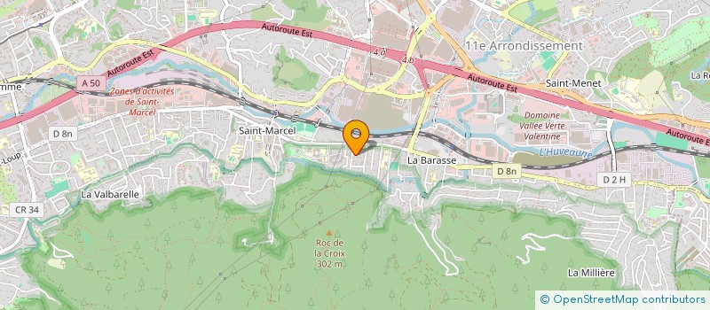 localisation de l'entreprise CARROSSERIE PLEIN CIEL  MARSEILLE 11EME