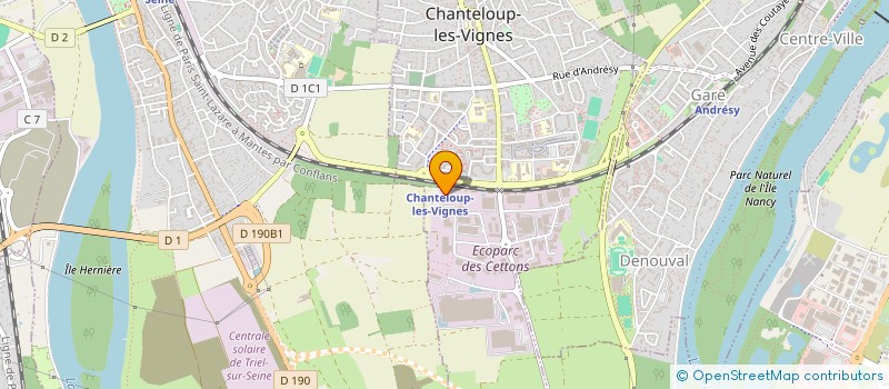 localisation de l'entreprise CARROSSERIE POURTOUT  CHANTELOUP-LES-VIGNES