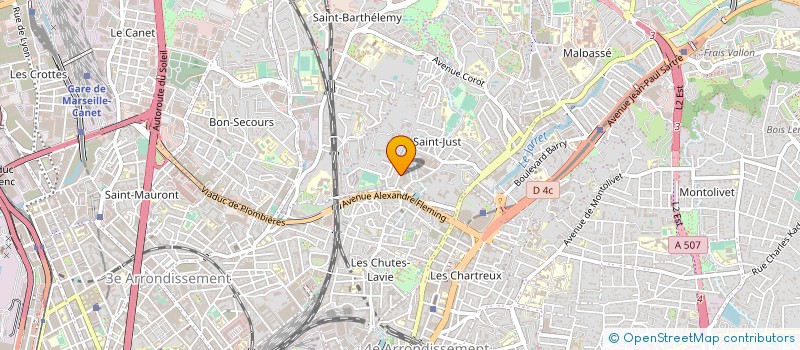 localisation de l'entreprise CARROSSERIE PRESTIGE  MARSEILLE