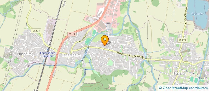 localisation de l'entreprise CARROSSERIE PROCAR  FEGERSHEIM