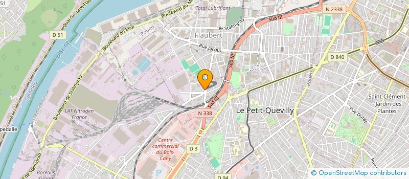 localisation de l'entreprise CARROSSERIE QUEVILLAISE  LE PETIT-QUEVILLY