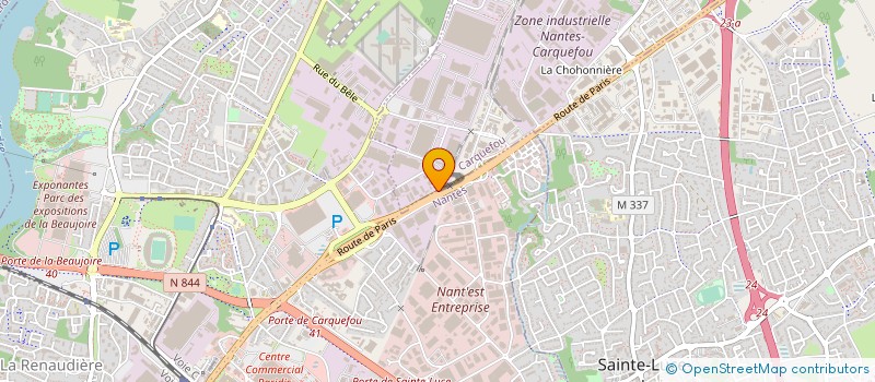 localisation de l'entreprise CARROSSERIE RABIN ANTHONY  CARQUEFOU