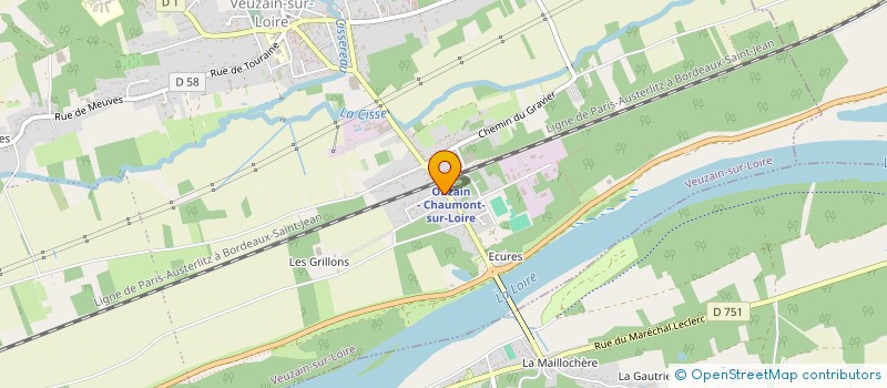 localisation de l'entreprise CARROSSERIE RANDUINEAU à VEUZAIN-SUR-LOIRE