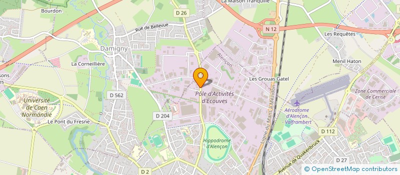 localisation de l'entreprise CARROSSERIE RAPIDE AUTO 61 à ALENCON