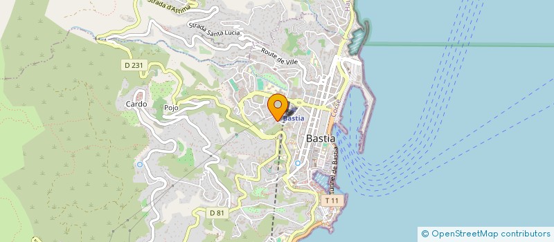 localisation de l'entreprise CARROSSERIE RECIPELLO à BASTIA