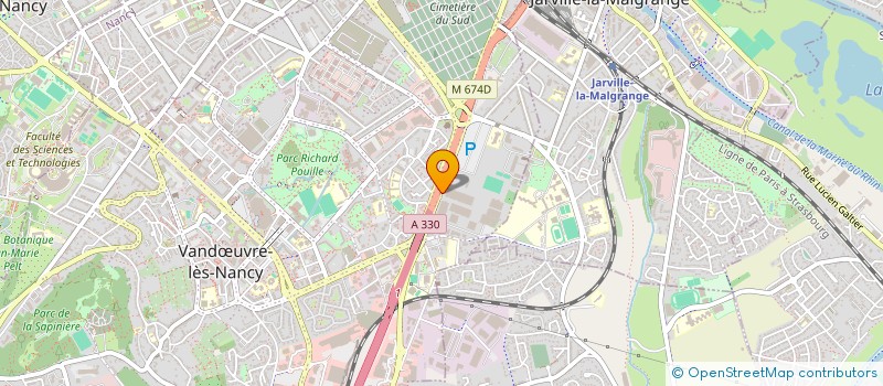 localisation de l'entreprise CARROSSERIE REMY  VANDUVRE-LES-NANCY