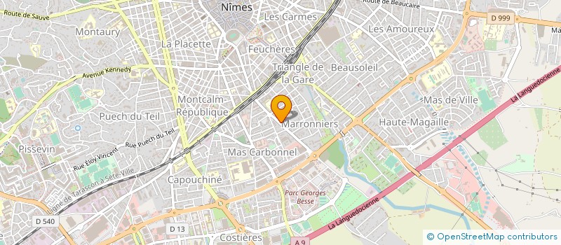 localisation de l'entreprise CARROSSERIE RENAUD DESPLAS à NIMES