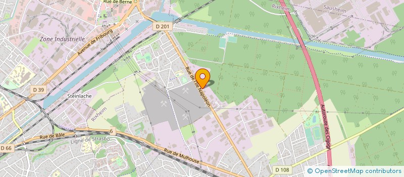 localisation de l'entreprise CARROSSERIE RENNO  RIXHEIM