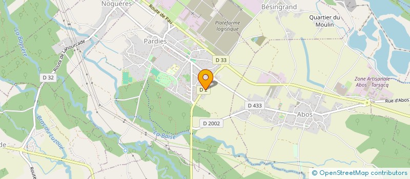 localisation de l'entreprise CARROSSERIE RIBEIRO  PARDIES