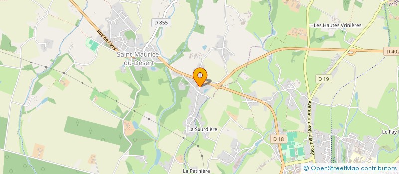 localisation de l'entreprise CARROSSERIE RIOUL à LES MONTS-D'ANDAINE