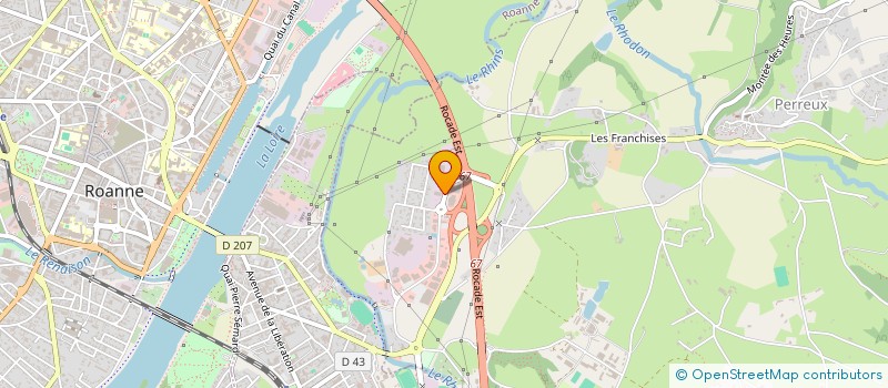 localisation de l'entreprise CARROSSERIE RIVIERE  PERREUX