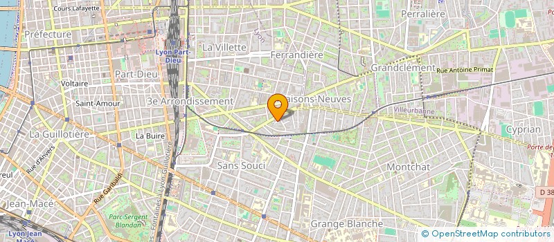 localisation de l'entreprise CARROSSERIE RLE  LYON