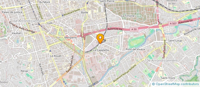 localisation de l'entreprise CARROSSERIE ROSA  MARSEILLE