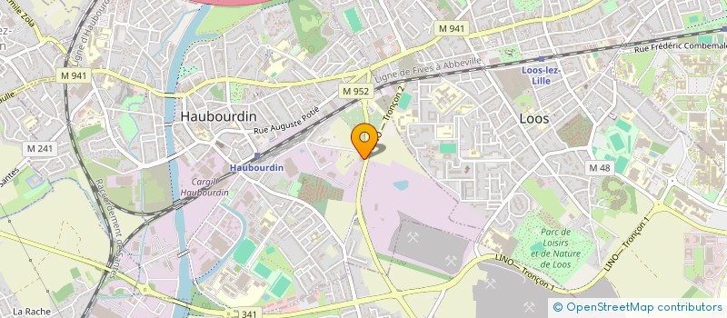 localisation de l'entreprise CARROSSERIE ROUZE  HAUBOURDIN